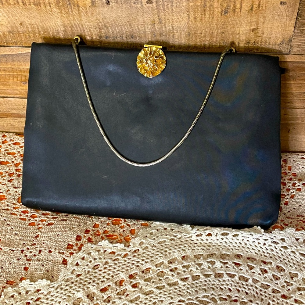 Nice Vintage 40's Satin Evening Bag